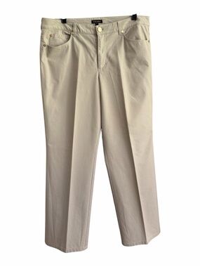 Escada Men's Beige Straight-Leg Chinos
